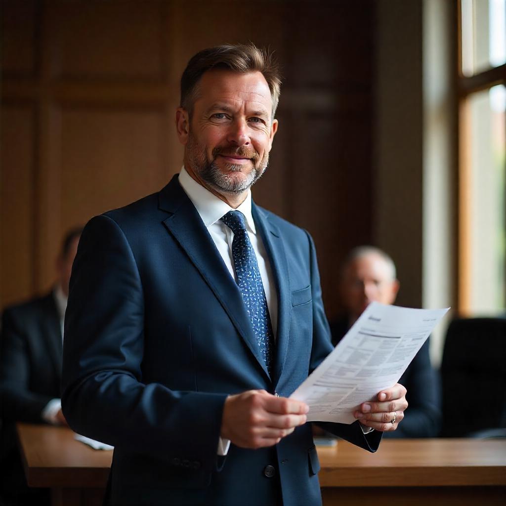Expert valuer in courtroom or tribunal setting, presenting valuation report for legal dispute, Australian legal environment, professional attire, judge's bench or NCAT signage subtly in background